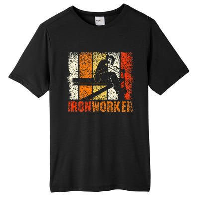 Ironworker Iron Worker Ironwork Ironworkers Ironworker Tall Fusion ChromaSoft Performance T-Shirt