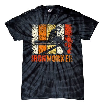 Ironworker Iron Worker Ironwork Ironworkers Ironworker Tie-Dye T-Shirt