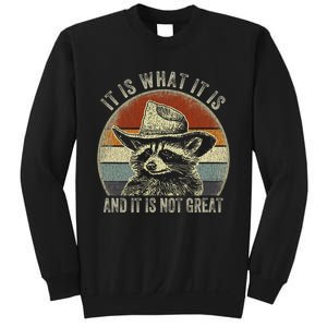 It Is What It Is And It Is Not Great Raccoon Trash Panda Sweatshirt