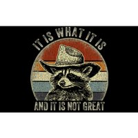 It Is What It Is And It Is Not Great Raccoon Trash Panda Bumper Sticker