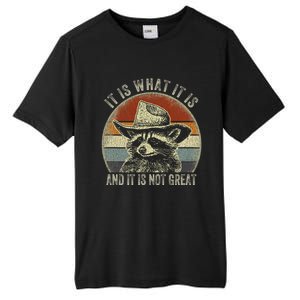 It Is What It Is And It Is Not Great Raccoon Trash Panda Tall Fusion ChromaSoft Performance T-Shirt