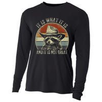 It Is What It Is And It Is Not Great Raccoon Trash Panda Cooling Performance Long Sleeve Crew