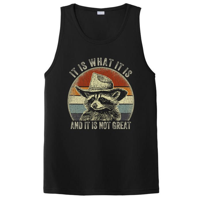 It Is What It Is And It Is Not Great Raccoon Trash Panda PosiCharge Competitor Tank