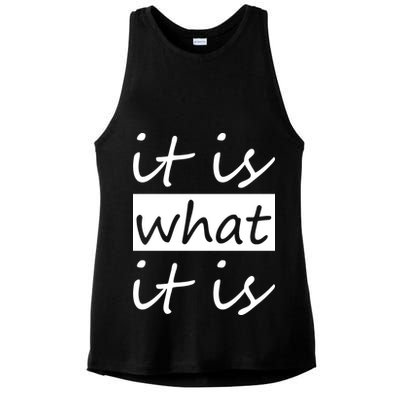 It Is What It Is Ladies PosiCharge Tri-Blend Wicking Tank