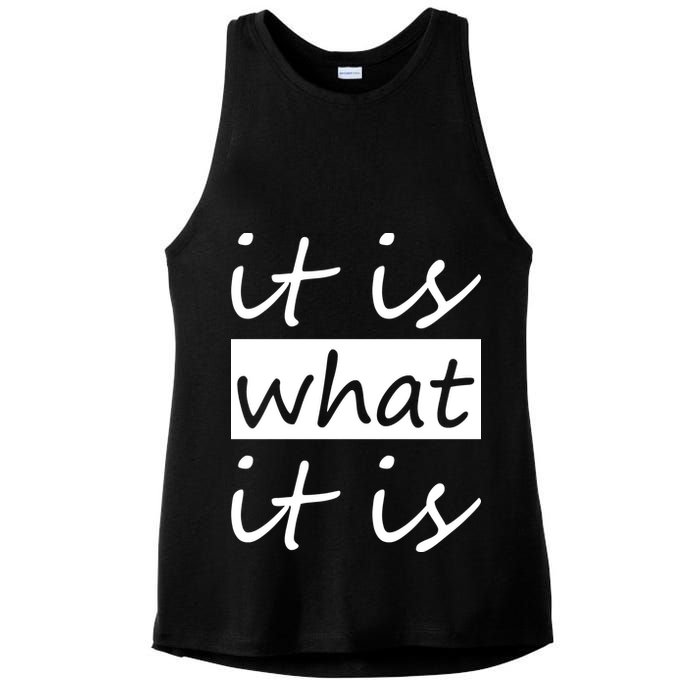 It Is What It Is Ladies PosiCharge Tri-Blend Wicking Tank