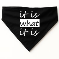 It Is What It Is USA-Made Doggie Bandana