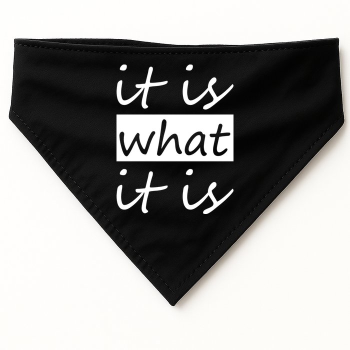 It Is What It Is USA-Made Doggie Bandana