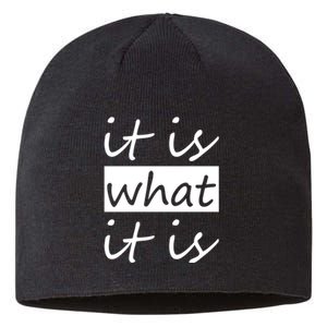 It Is What It Is Sustainable Beanie