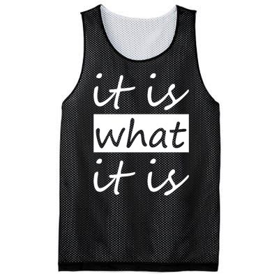 It Is What It Is Mesh Reversible Basketball Jersey Tank