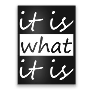 It Is What It Is Poster