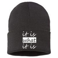 It Is What It Is Sustainable Knit Beanie