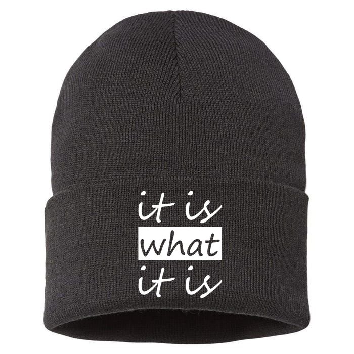 It Is What It Is Sustainable Knit Beanie