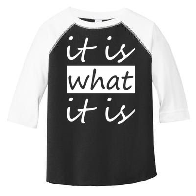 It Is What It Is Toddler Fine Jersey T-Shirt
