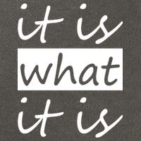 It Is What It Is Cotton Canvas Backpack