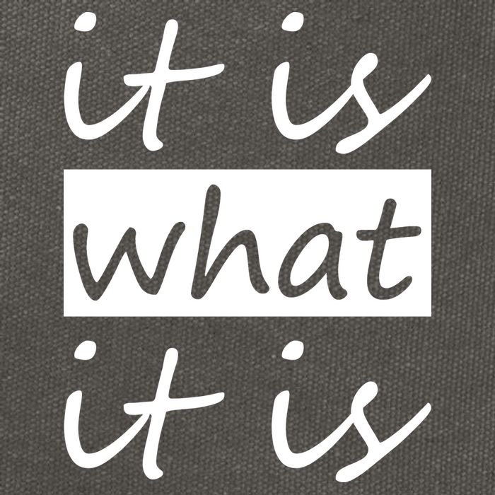 It Is What It Is Cotton Canvas Backpack