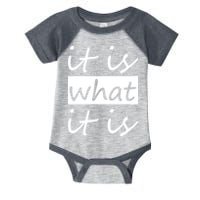 It Is What It Is Infant Baby Jersey Bodysuit