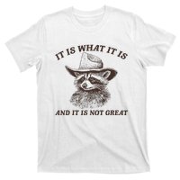 It Is What It Is And It Is Not Great Funny Raccoon Sarcastic T-Shirt