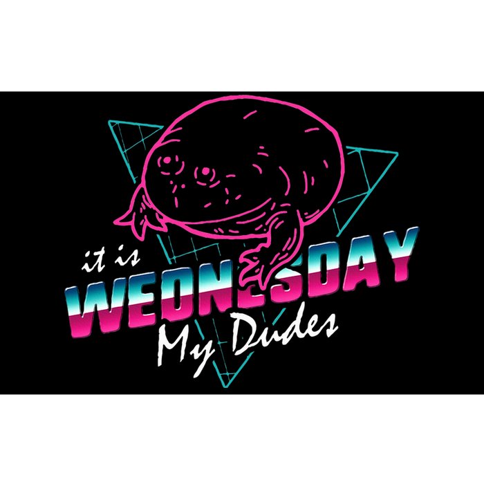 It Is Wednesday My Dudes 80s Neon T Retro Vintage Bumper Sticker