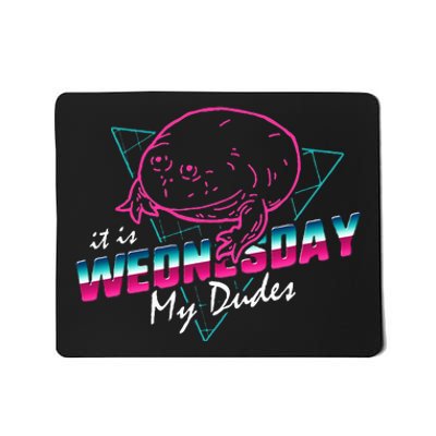 It Is Wednesday My Dudes 80s Neon T Retro Vintage Mousepad