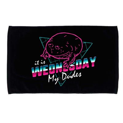 It Is Wednesday My Dudes 80s Neon T Retro Vintage Microfiber Hand Towel