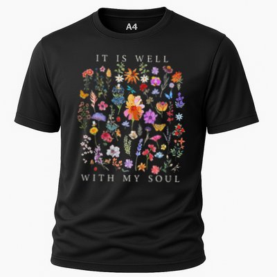 It Is Well With My Soul Vintage Floral Christian Religious Performance Shirt