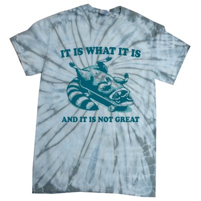 It Is What It Is And It Is Not Great Tie-Dye T-Shirt