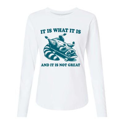 It Is What It Is And It Is Not Great Womens Cotton Relaxed Long Sleeve T-Shirt