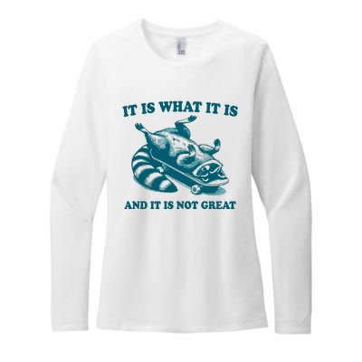 It Is What It Is And It Is Not Great Womens CVC Long Sleeve Shirt