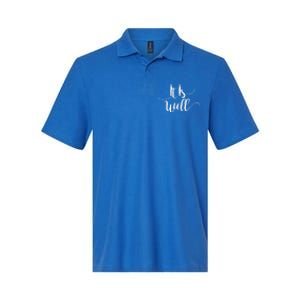 It Is Well Scripture Gift Softstyle Adult Sport Polo