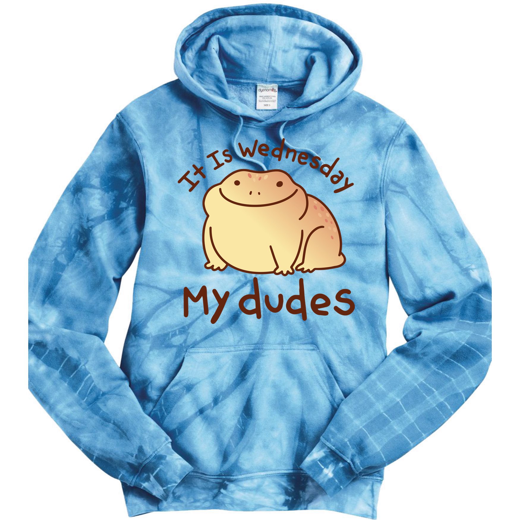 It Is Wednesday My Dudes Frog Funny Tie Dye Hoodie