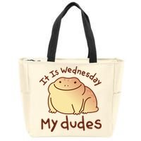 It Is Wednesday My Dudes Frog Funny Zip Tote Bag