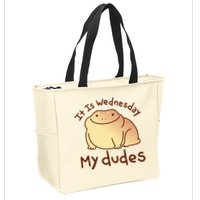 It Is Wednesday My Dudes Frog Funny Zip Tote Bag