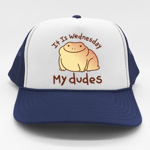 It Is Wednesday My Dudes Frog Funny Trucker Hat