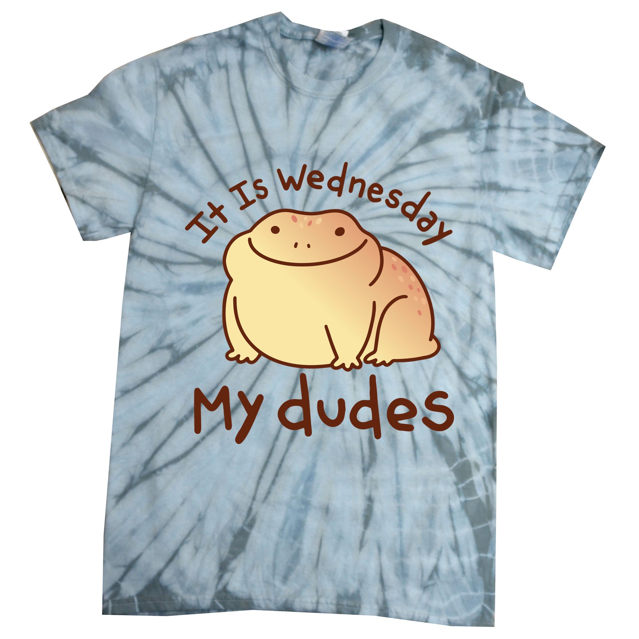 It Is Wednesday My Dudes Frog Funny Tie-Dye T-Shirt