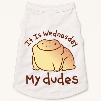 It Is Wednesday My Dudes Frog Funny Doggie Tank