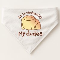 It Is Wednesday My Dudes Frog Funny USA-Made Doggie Bandana