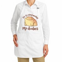 It Is Wednesday My Dudes Frog Funny Apron