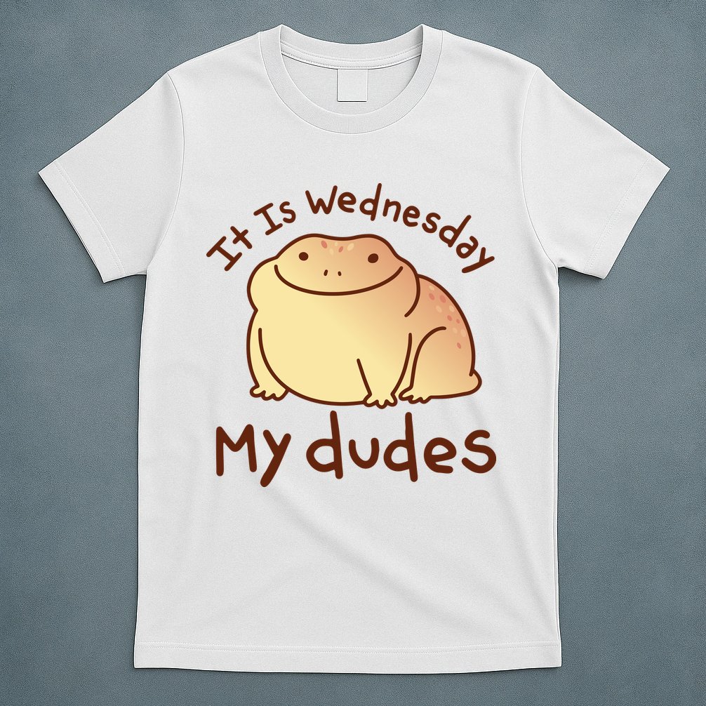 It Is Wednesday My Dudes Frog Funny T-Shirt