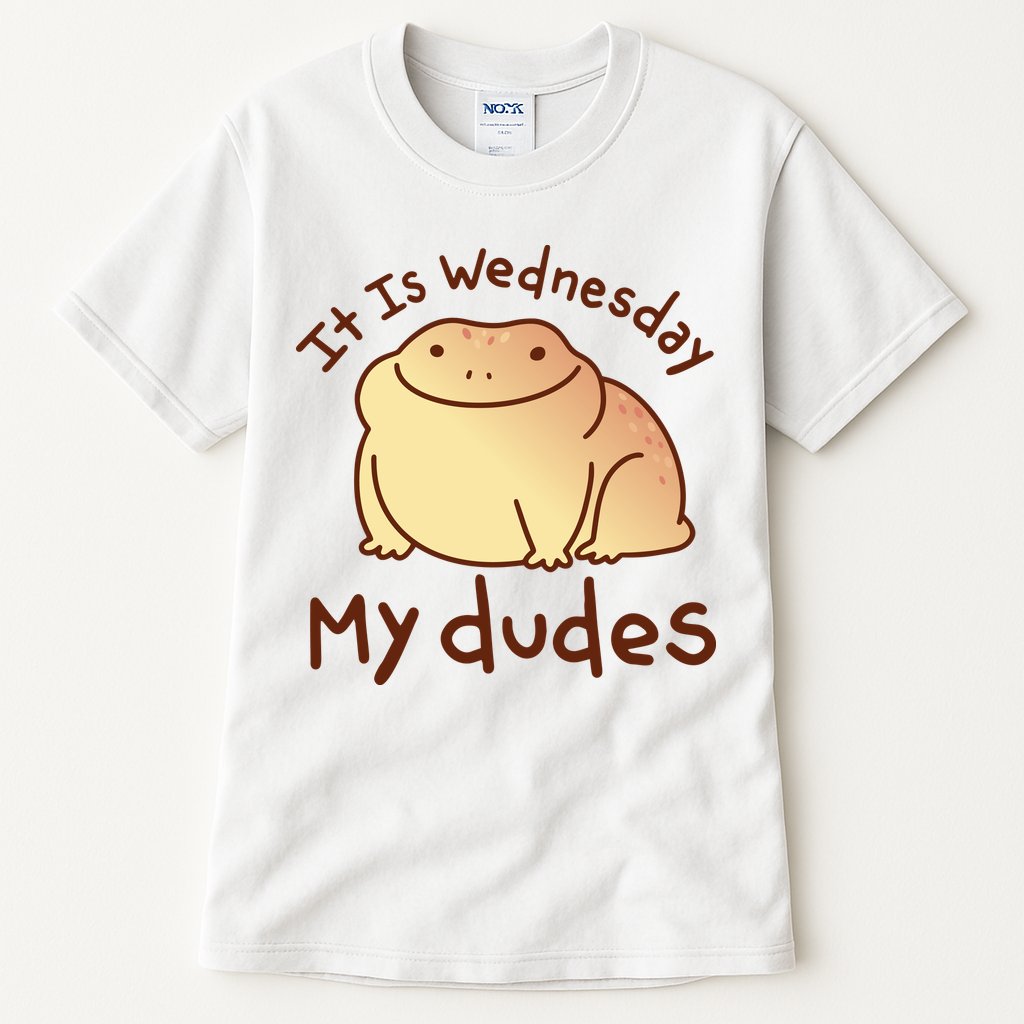 It Is Wednesday My Dudes Frog Funny Tall T-Shirt
