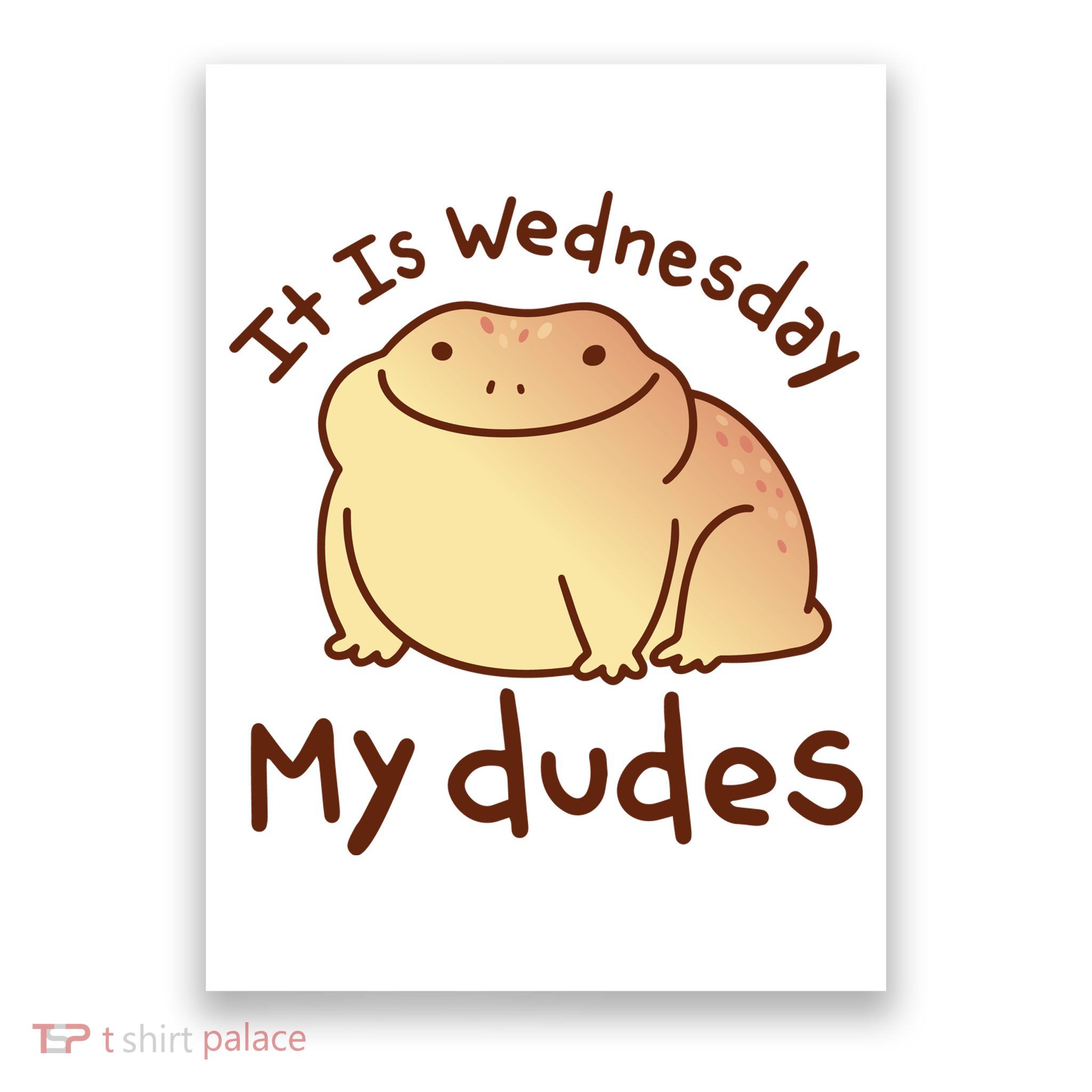 It Is Wednesday My Dudes Frog Funny Poster