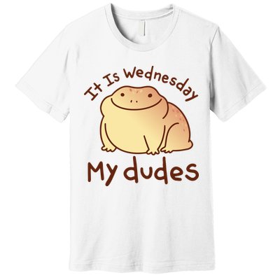 It Is Wednesday My Dudes Frog Funny Premium T-Shirt