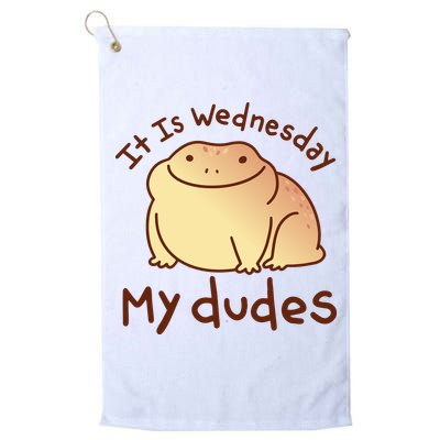 It Is Wednesday My Dudes Frog Funny Golf Towel
