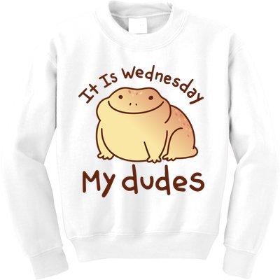 It Is Wednesday My Dudes Frog Funny Kids Sweatshirt
