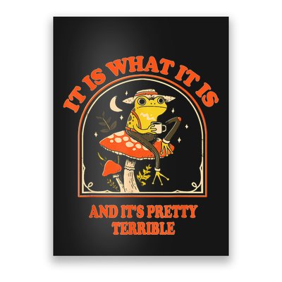 It Is What It Is And ItS Pretty Terrible Funny Design Poster