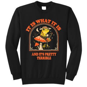 It Is What It Is And ItS Pretty Terrible Funny Design Tall Sweatshirt