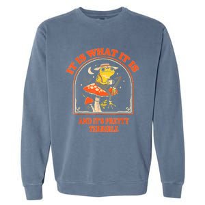 It Is What It Is And ItS Pretty Terrible Funny Design Garment-Dyed Sweatshirt