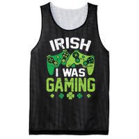 Irish I Was Gaming Funny St Patricks Day Gamer Boys Gift Mesh Reversible Basketball Jersey Tank