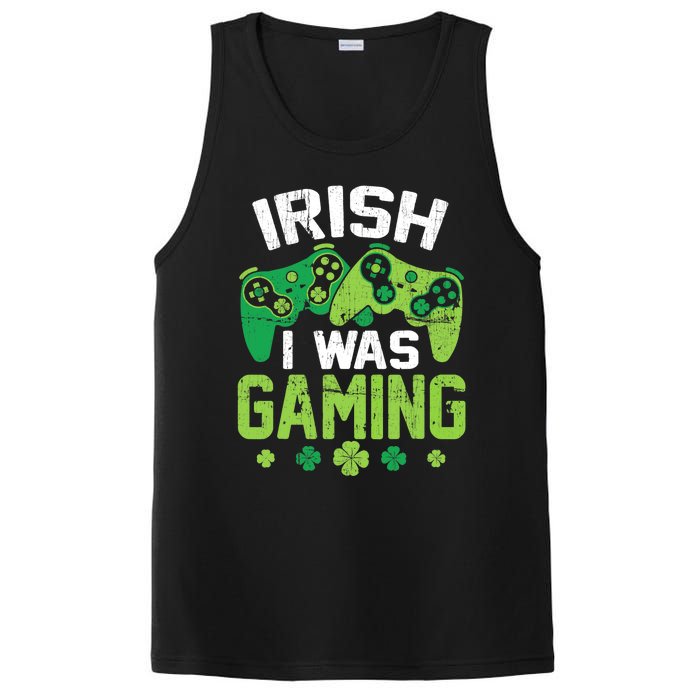 Irish I Was Gaming Funny St Patricks Day Gamer Boys Gift PosiCharge Competitor Tank