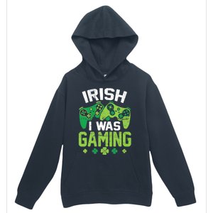 Irish I Was Gaming Funny St Patricks Day Gamer Boys Gift Urban Pullover Hoodie