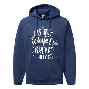 Is It Winter Break Yet? Gift Performance Fleece Hoodie